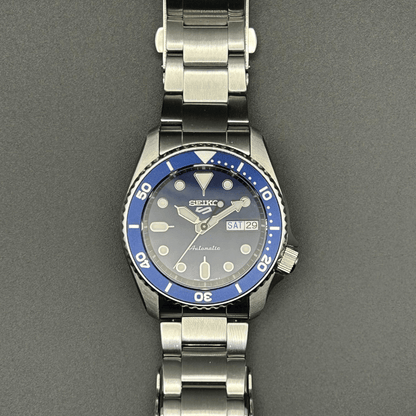 Seiko 5 Sports SRPL77K1 “Street Denim”, Blue Dial – Full Set, Warranty