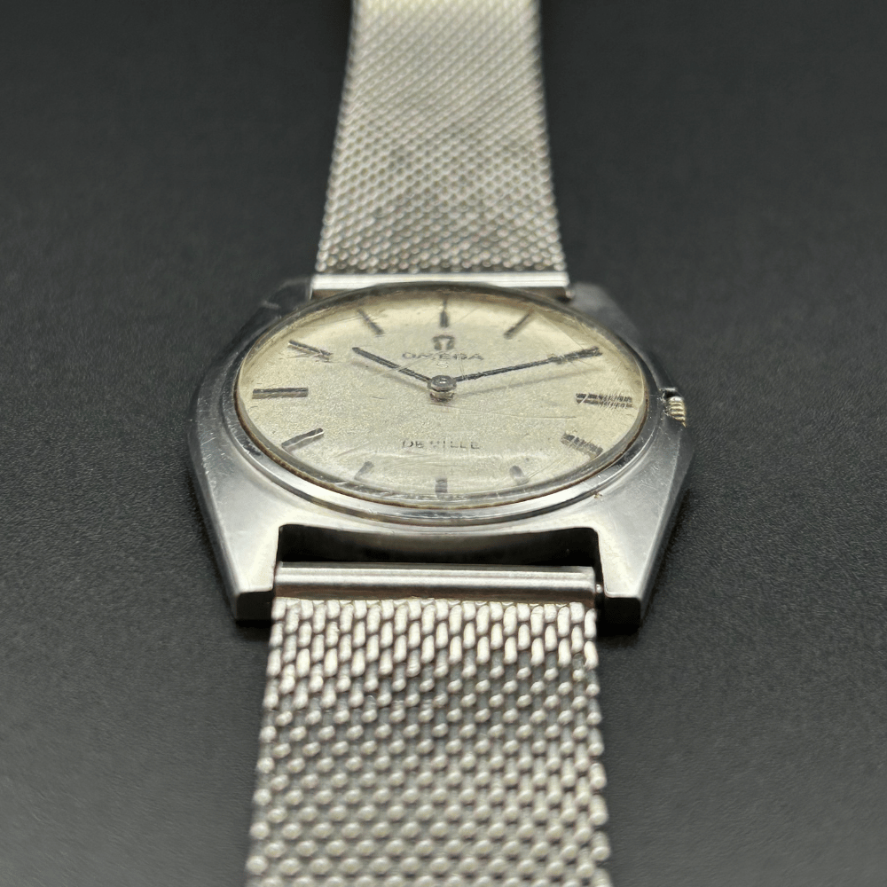 Vintage Omega De Ville 111.098, Hand-Wound, Silver Mesh