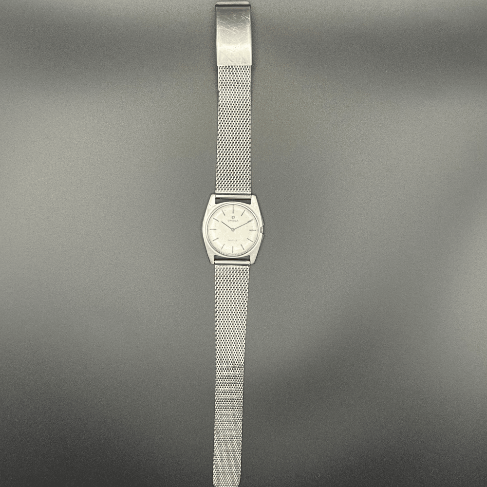 Vintage Omega De Ville 111.098, Hand-Wound, Silver Mesh