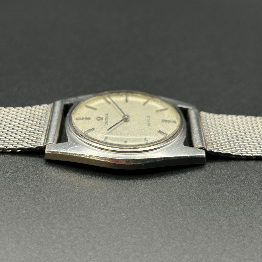 Vintage Omega De Ville 111.098, Hand-Wound, Silver Mesh