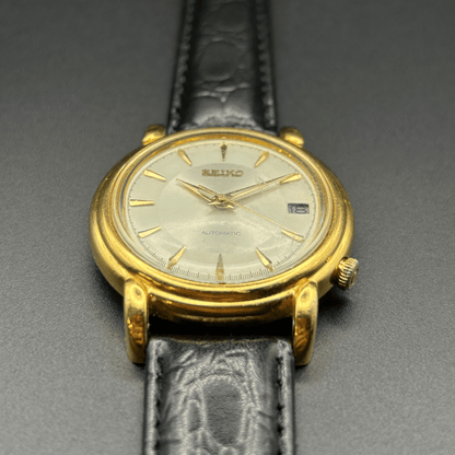 Seiko 7002-8010 Automatic, jaren 70, goudkleurig