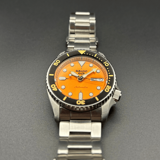 Seiko 5 Sports SRPK35K1 Oranje Wijzerplaat Complete Set
