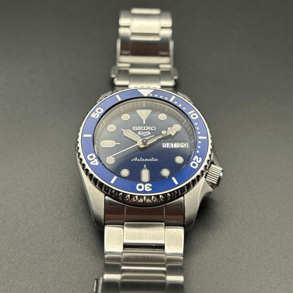 Seiko 5 Sports SRPL77K1 “Street Denim”, Blue Dial – Full Set, Warranty