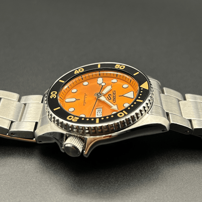 Seiko 5 Sports SRPK35K1 Orange Dial Full Set