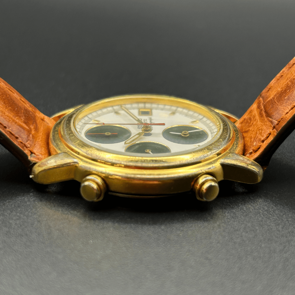 Vintage Seiko 7T32-6G10 Chronograaf, 1995, Goudkleurig