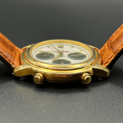 Vintage Seiko 7T32-6G10 Chronograaf, 1995, Goudkleurig