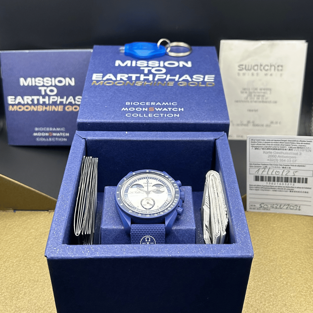OMEGA x Swatch MoonSwatch Mission to Earthphase Hunter’s Moon, Moonshine Gold